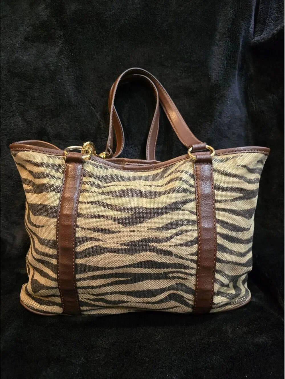 139. Michael Kors Zebra-print canvas Tote
